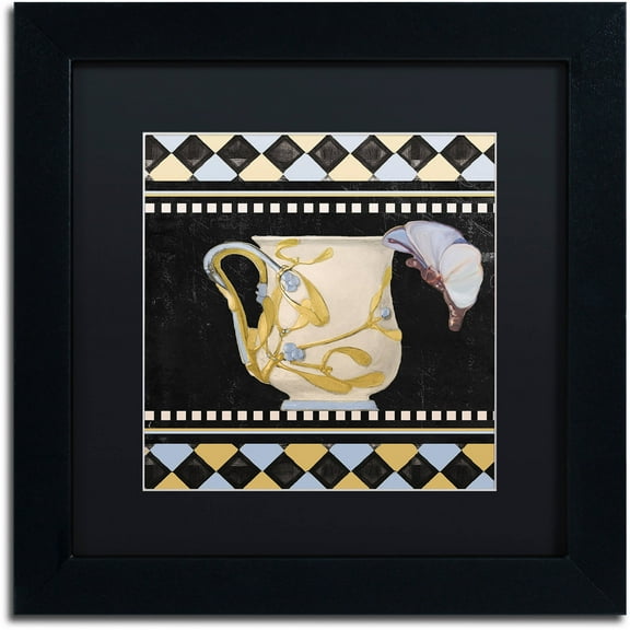 Trademark Fine Art "Bistro Nouveau I" Canvas Art by Color Bakery Black Matte, Black Frame