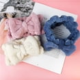 thumbnail image 2 of Diademas de microfibra con lazo, diademas de maquillaje, diadema suave para lavar la cara, diadema con lazo para el pelo, diadema de ducha de spa para lavar la cara, diadema facial para niñas y mujeres, 3 unidades MFZFUKR HMHZ240, 2 of 6