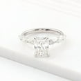 thumbnail image 3 of solitaire jewels 2.5CT Radiant Moissanite Solitaire Engagement Ring For Women, 14K White Gold, 3 of 6