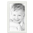 thumbnail image 2 of ArtToFrames 24" x 42" Majestic White Picture Frame, 24x42 inch Silver Wood Poster Frame (WOM-5198),  Pack, 2 of 7