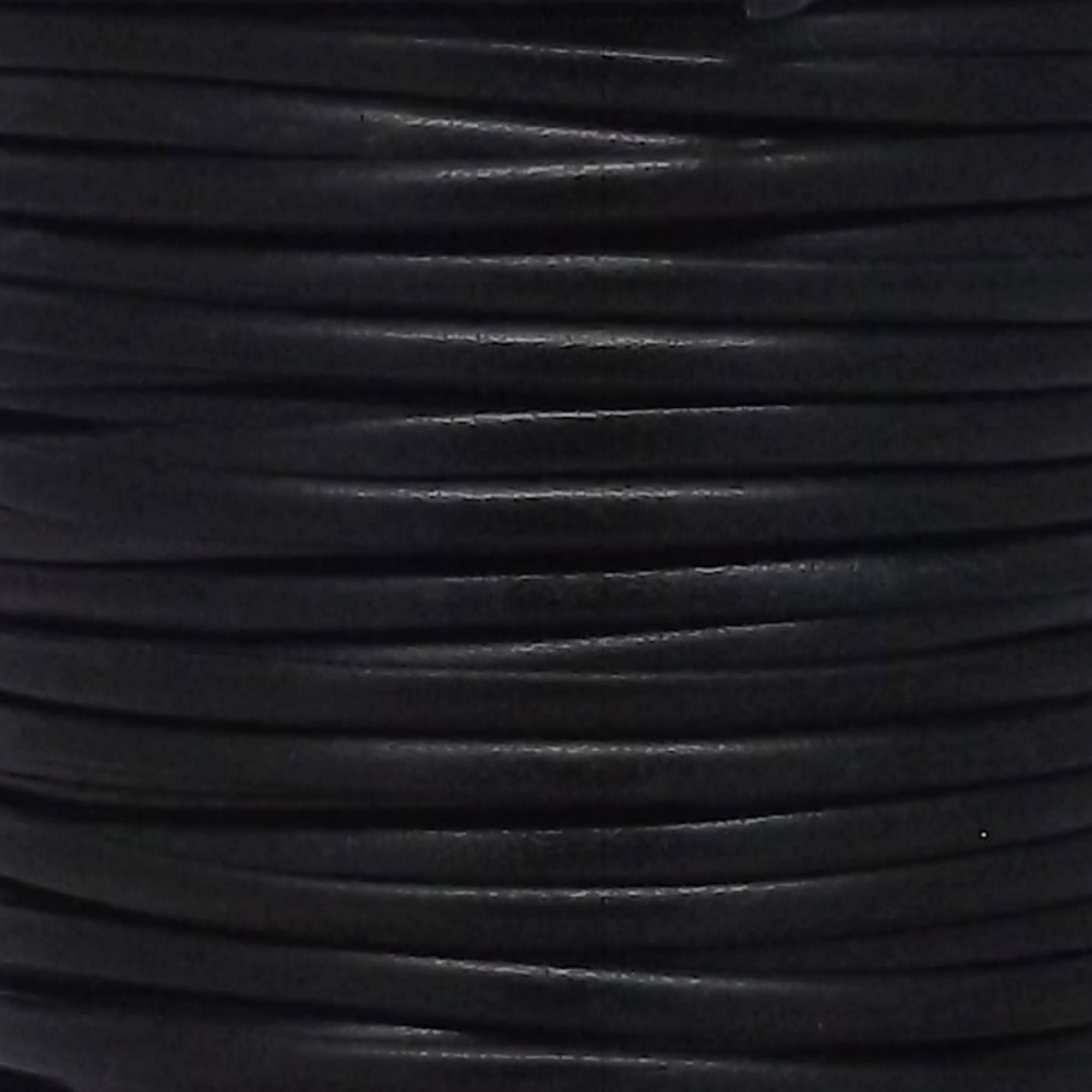 Calf Leather Lace 1/8" 50 Yards Black Realeather