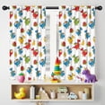 thumbnail image 5 of Blackout Kids Curtains,White Cartoon Dragons Snails Pattern Childrens Insulated Curtains Set Of 2,Bedroom Essentials,Toddler Room Decor 42"x54", 5 of 5