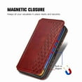 thumbnail image 5 of Dteck for Apple iPhone 12 Mini Premium Leather Case, Shockproof Wallet Cover Magnetic Flip Case Cash & Card Slot PU Leather Phone Cover (Red), 5 of 7