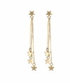 thumbnail image 1 of Fiudx Pendientes con Borlas de Estrella, Elegante Diseño de Aleación para Looks Glamurosos, 8 Cm de Largo para Un Atractivo Visual, Regalo Perfecto para Novia o Esposa, Joyería para Ocasiones Especia, 1 of 2