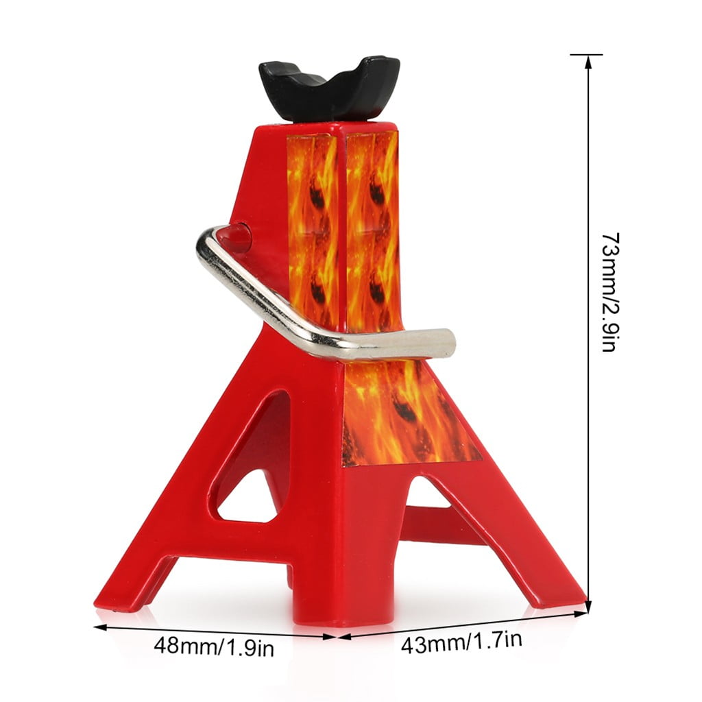 Gotoamei 2Pcs 6TON Scale Adjustable Height Metal Jack Stand 