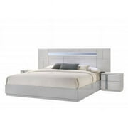 J&M Furniture 17714-Q Palermo Grey Queen Bed