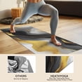 thumbnail image 4 of Black and Gold Marble Glitter Streaks Pattern Hot Yoga Mat Towel Non Slip for Hot Yoga - Quick-Drying Yoga Mat Cover with 4 Corner Pockets with Travel Bag - Hot Yoga Towel Non Slip 74"x26", 4 of 6