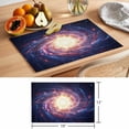 thumbnail image 6 of Sun Explosion Placemats Set of 8 Modern Abstract Art Galaxy Universe Place Mats Indoor Wipeable Table Mats Washable Cloth Dining Table Placemats for Kitchen Holiday Party Home Decor 13x19 Inch, 6 of 9