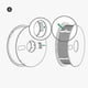 thumbnail image 5 of For Bambu Lab 3D Printer High Temperature Material Rack Reusable Spool for ABS ASA PA6-GF ABS-GF Fil, 5 of 5