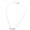 Silver, variant on Elegant Gold/Silver Plated Stainless Steel Necklace Symbolizing Strength and Protect for Daily Wear and Special Occasions