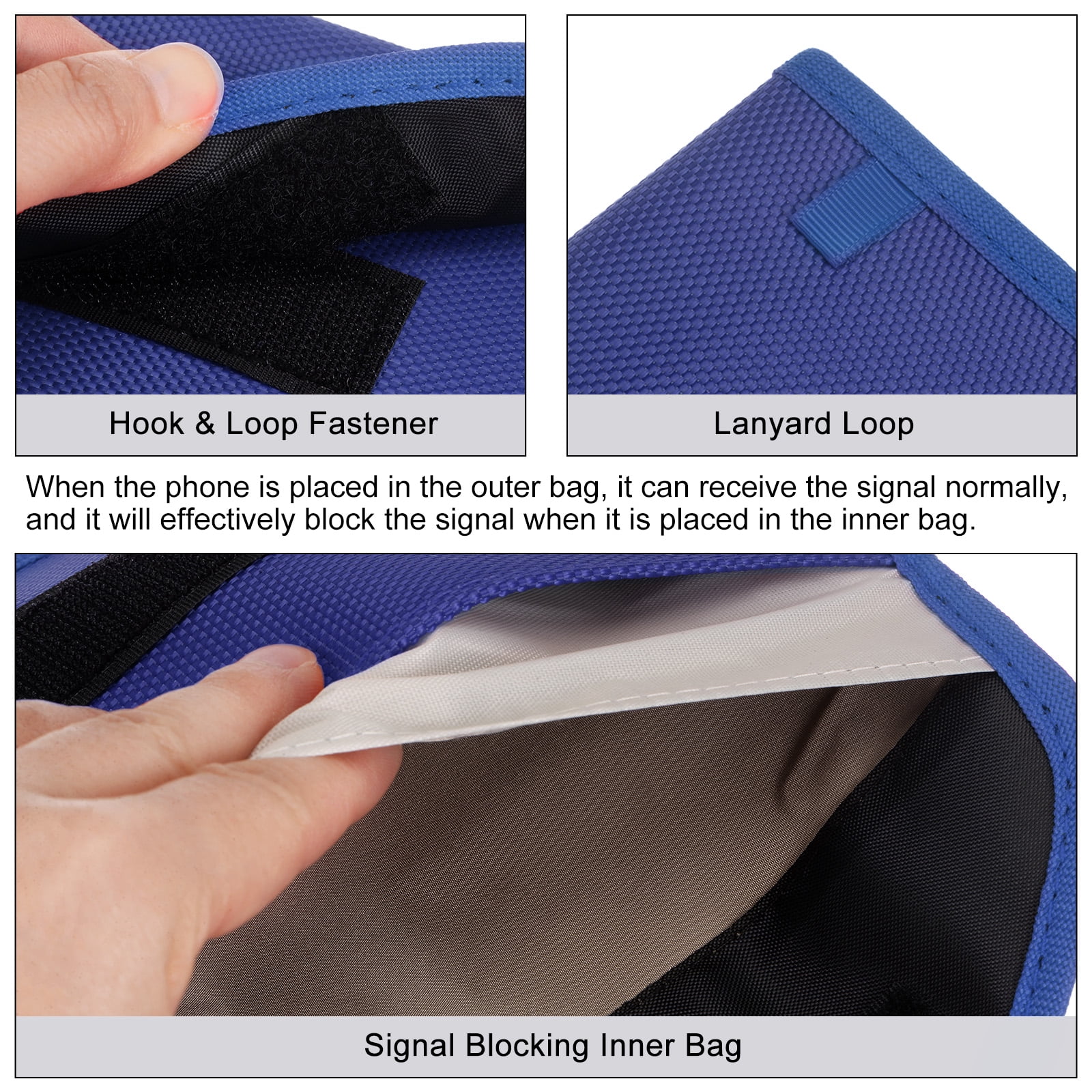 Sac Faraday Pochette Anti-RFID Rouge - Bloque Signaux, Protection Anti-radiation - Neuf
