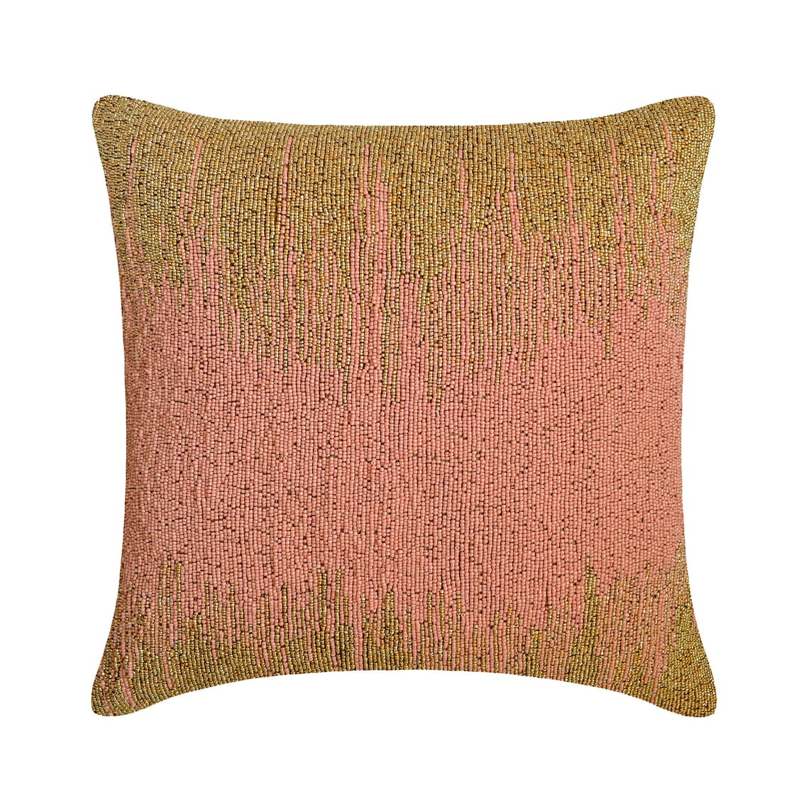 Pillow Case Covers, Pink Shams, Beaded Ombre Pillow Shams, 24x24 inch