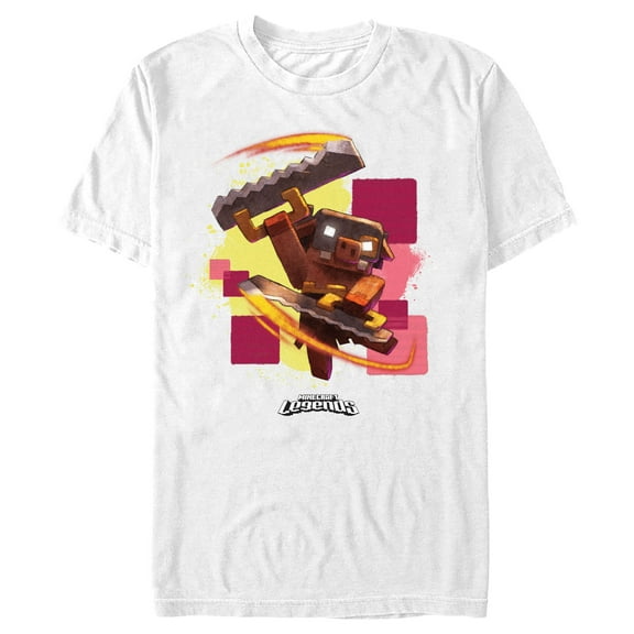 Men's Minecraft Legends Piglin Action Pose Graphic T-Shirt