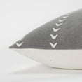 thumbnail image 4 of Donny Osmond Stripe 20" x 20" Down Pillow with Cotton Canvas Cover-Charcoal, 4 of 4
