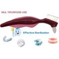 thumbnail image 2 of Cepillo de dientes duro de primera calidad, cepillo de limpieza, cerdas multicapa y cepillo portátil de doble cara para dentaduras postizas, cuidado de dentaduras postizas (paquete de 2) Zhivalor Remaches, Sujetadores y más, 2 of 5