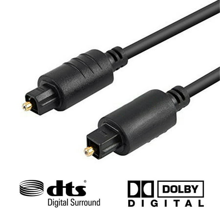 6FT Premium Digital Audio Optical Optic Fiber Cable Toslink SPDIF Cord 6 ft (Best Digital Audio Cable)