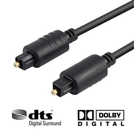 6FT Premium Digital Audio Optical Optic Fiber Cable Toslink SPDIF Cord 6 ft (Best Toslink Cable 2019)