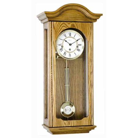 Hermle Brooke Westminster Chime Wall Clock in Oak