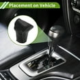 thumbnail image 3 of Cubierta de pomo de cambio de marcha Unique Bargains para Honda CR-V 2017-2021, antideslizante, texturizada, negra y gris, protector de mango de cambio de cuero sintético, 1 Pc, 3 of 6