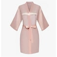 thumbnail image 4 of Batas Para Novias Damas Bordada Suave Pijamas Satin Camisón Modelo Rosa Talla M, 4 of 4