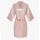 thumbnail image 4 of Batas Para Novias Damas Bordada Suave Pijamas Satin Camisón Modelo Rosa Talla M, 4 of 4