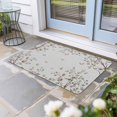thumbnail image 2 of Vintage Botanical Doormat Outdoor Entrance 16"x24", Spring Floral Botterfly Summer Flower Absorb Moisture Dirt Door Mats, Non-Slip Rubber Backing Floor Mats Indoor, Low-Profile Front Door Rugs, 2 of 9