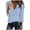 Blue, variant on CLOISE Tees for Women Fall Fashion Striped Blouses V-Neck Long Sleeve Tees Comfy Color Block Basic Tops Y2k Outfits Wine M