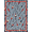 Navy Red Cream, Pattern 14, variant on ODIKA 8'x10' Washable Area Rug Lake Trout Nautical Border Lure Novelty Vintage Hooked Fishing Refined for Living Room, Under Sectional, Family , Durable, Non-Slip
