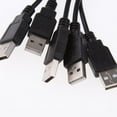 thumbnail image 3 of 5 conectores de cable de carga de alimentación USB 2.0 A macho de 2 pines y 2 hilos para bricolaje 100cm, 3 of 9