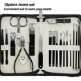 thumbnail image 3 of Professional Lemon Yellow Nail Clippers Set Pedicure Kit Stainless Steel with Luxurious Travel Case, 3 of 5