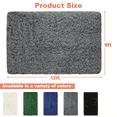 thumbnail image 7 of Nefoso Shag Area Rug, 9ft x 12ft Soft Fluffy Area Rugs for Living Room Bedroom Decor, Dark Gray, 7 of 7