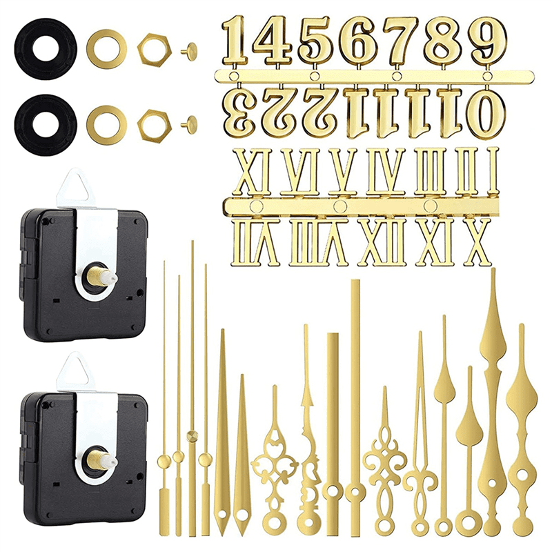 Clock Mechanism Silent Quartz Movement Machine Wall Hands Pointer Set
