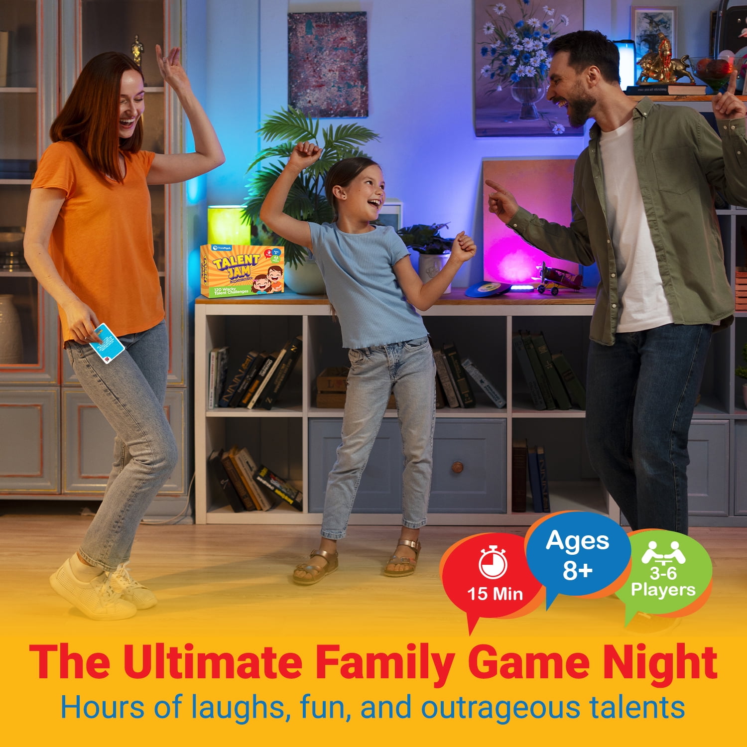 ThinkPsych Talent Jam – Fun Talent Show & Charades Game for Family, Kids, and Teens