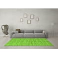 thumbnail image 3 of Ahgly Company Indoor Rectangle Checkered Green Modern Area Rugs, 6' x 9', 3 of 4