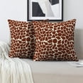 thumbnail image 2 of LALILO Throw Pillow Covers Giraffe Skin Animal Cushion Cover 18" x 18", 2 Pack, 2 of 6