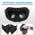 thumbnail image 6 of husxh 2 in 1 Silicone Facial Interface & Face Cover Pad Lightproof With Lens Protector Face Pad Mask & Face Cushion Sweatproof Washable Replacement for Meta/Oculus Quest 3 VR Accessories, 6 of 9
