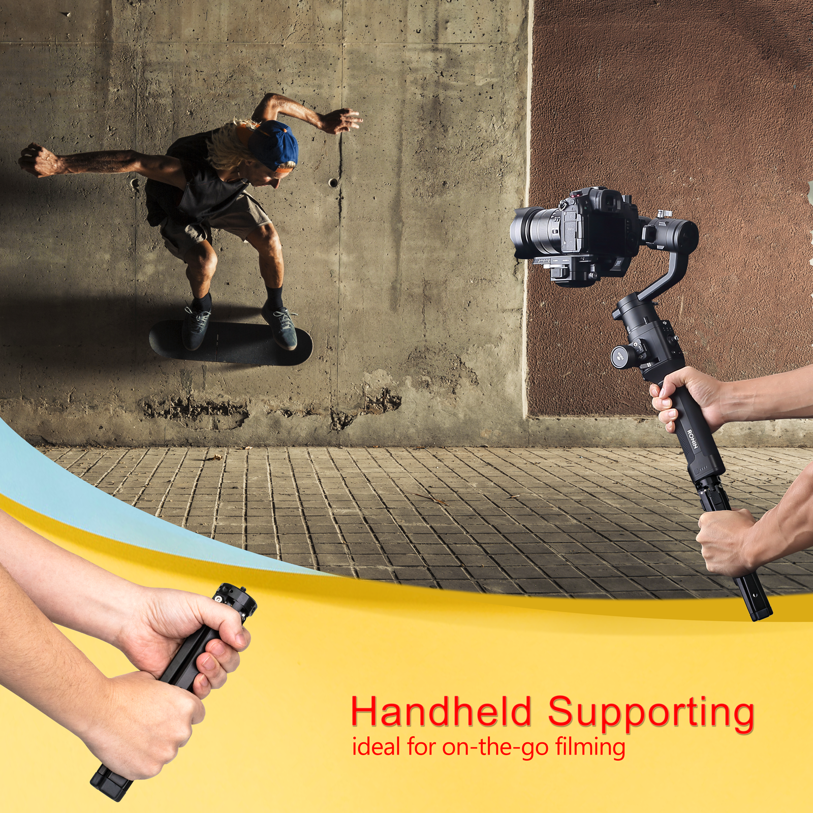 Zeadio Heavy Duty Metal Tripod Stand - Adjustable Universal Small Table Tripod for Camera, Gimbal, Action Cam,  Microphone, LED Light, etc(40kg/88lb Load)