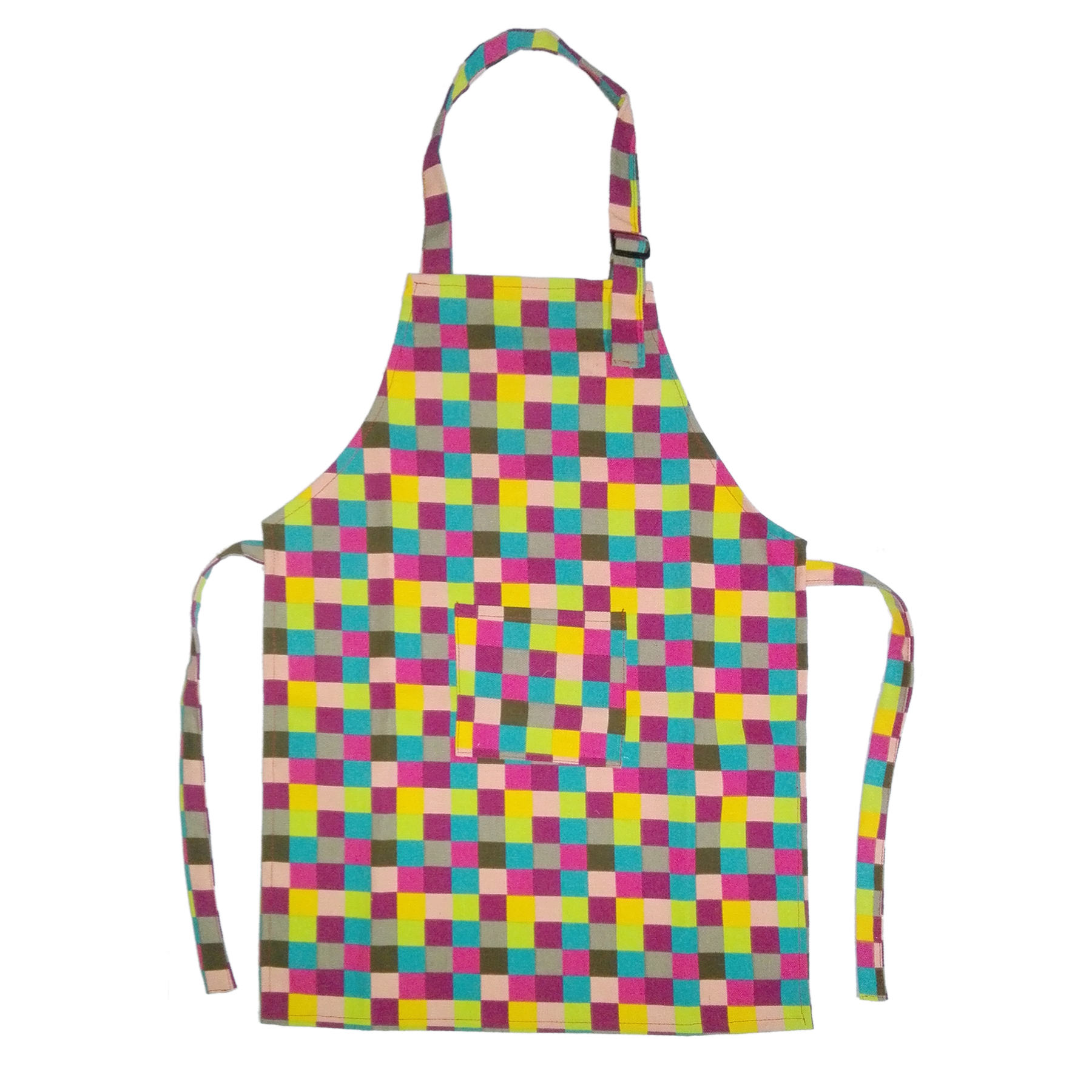 Opromo Colorful Cotton Canvas Kids Aprons with Pocket, Artist Apron