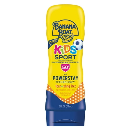 Banana Boat Kids Sport Sunscreen Lotion SPF 50+, 6 (Best Sunscreen For Kids 2019)
