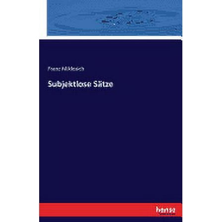 Subjektlose Sätze (Paperback)