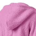 thumbnail image 5 of HLKJKLS Long Sleeve Shirts For Women Hooded Sweater Coat Winter Warm Zipper Outwear Polyester Comfortable Pink S-5Xl, 5 of 5