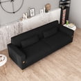 thumbnail image 4 of New Luxury Velvet Sofa for Living Room with Gold Accents - Modern 3-Seat Couch with Plush Cushions, Perfect for Living Room and Office Decor, 4 of 9