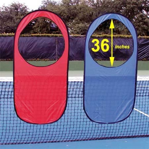 OnCourt OffCourt Large Pop Up Tennis Practice Targets, Set of 2, Blue & Red