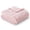 Pink, variant on Whale Flotilla Knit Throw Blanket for Couch, Soft Fuzzy Decorative Knitted Blanket for Sofa Bed, Lightweight Cozy Warm Throws, 50x60 Inch, White