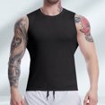 thumbnail image 2 of Afdoent Mens Casual Tank Tops Mens Tight Base Sleeveless Fitness Training Running Basketball Vest Streetwear, 2 of 5