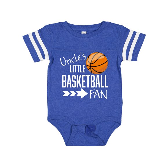 Inktastic Uncle's Little Basketball Fan Boys or Girls Baby Bodysuit