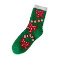 thumbnail image 6 of Christmas Stocking Xmas Compression Socks Plush Fall Fashion Must Have Comfort Fuzzy Funny Socks Green, 6 of 7