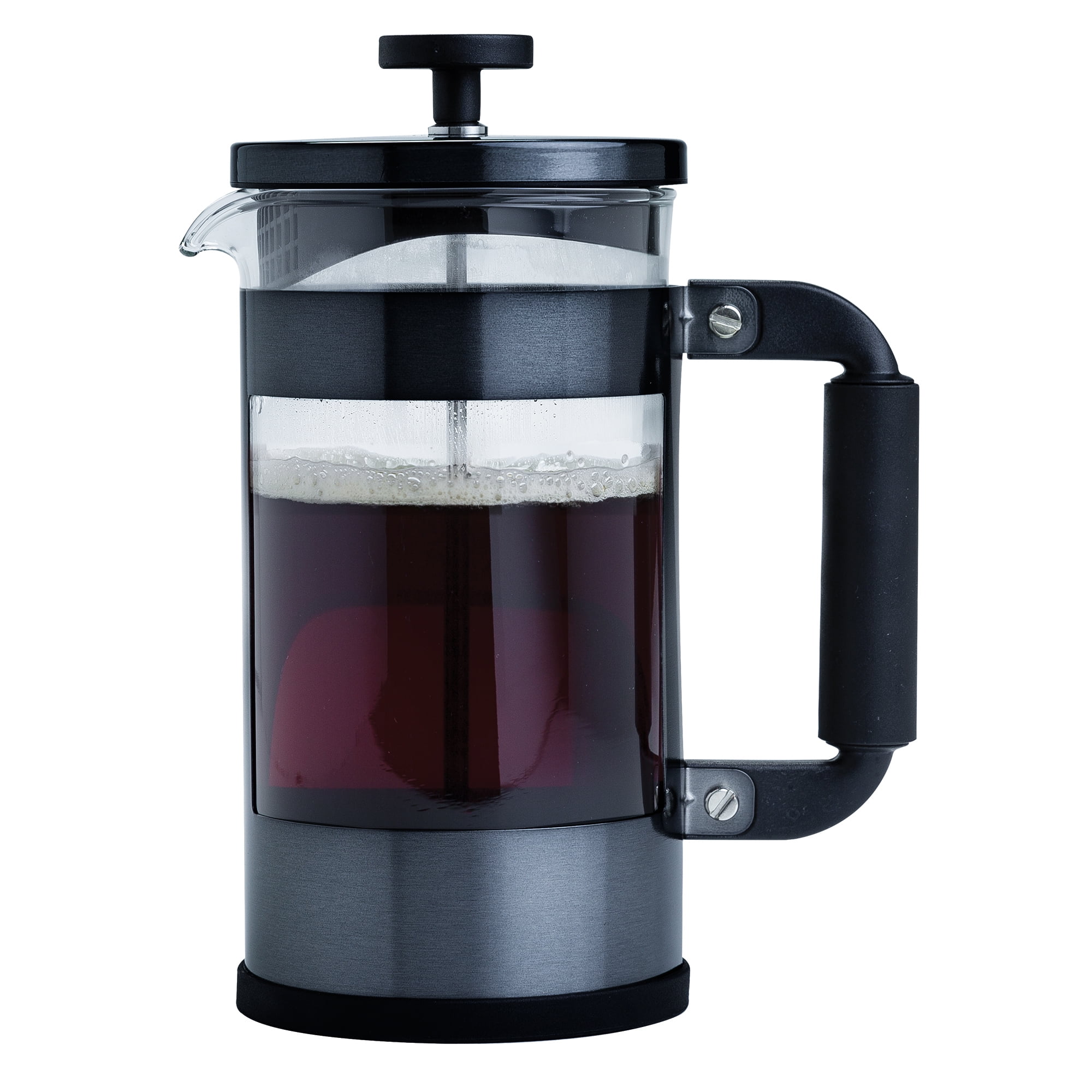 Primula Melrose Borosilicate Glass Coffee Press, 8 Cup, Gunmetal