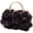 Black, variant on Women 3D Rose Flower Evening Purse Rhinestones Handle Party Handbag Elegant Clutch For Wedding And Formal Event