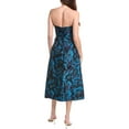 thumbnail image 2 of Aidan Mattox womens  Floral Jacquard Midi Dress, 2, Blue, 2 of 3